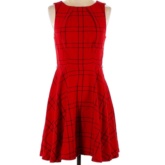 Elle Dresses & Skirts - ELLE "Lady in RED" Dress - Fit & Flare fit - full skirt, sleeveless - Sz 12